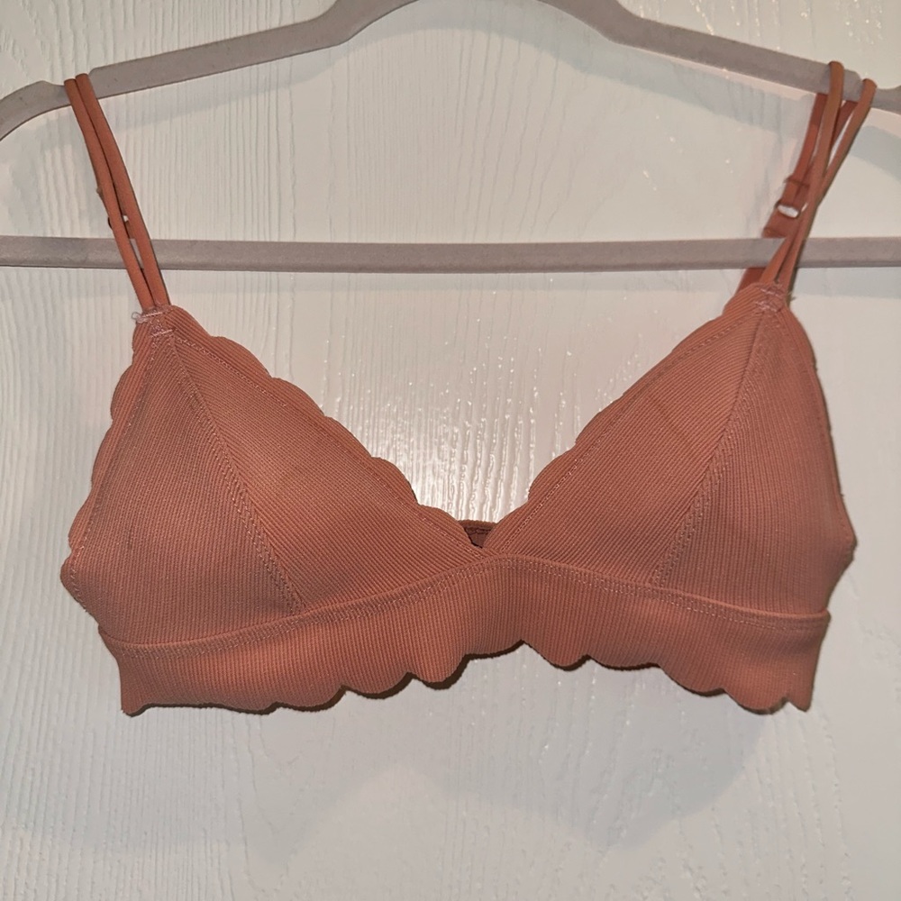 Scalloped edge bralette